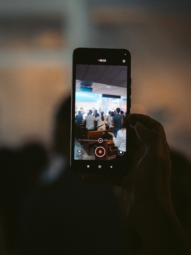 Culto da 4ª IPR sendo transmitido ao vivo